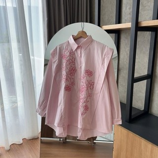 GINNA BLOUSE BORDIR RAYON TWILL