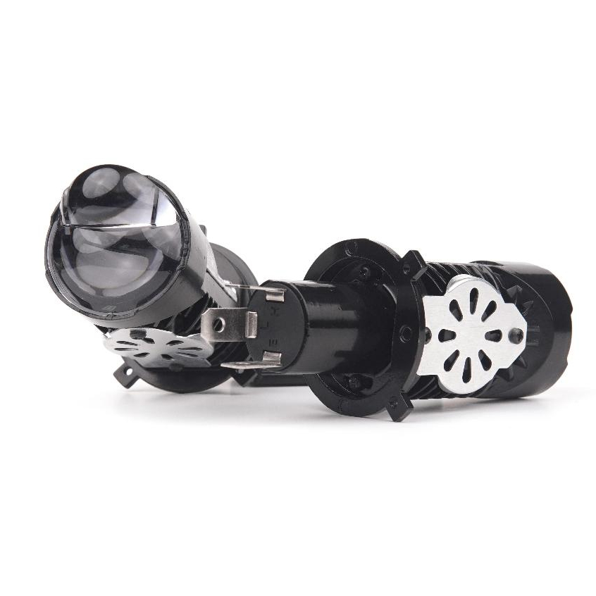 (1 ชิ้น) Bilens LED Projector Lens Bild H4 Super Ultra Bright Mini Projector Laser Motorcycle & Car