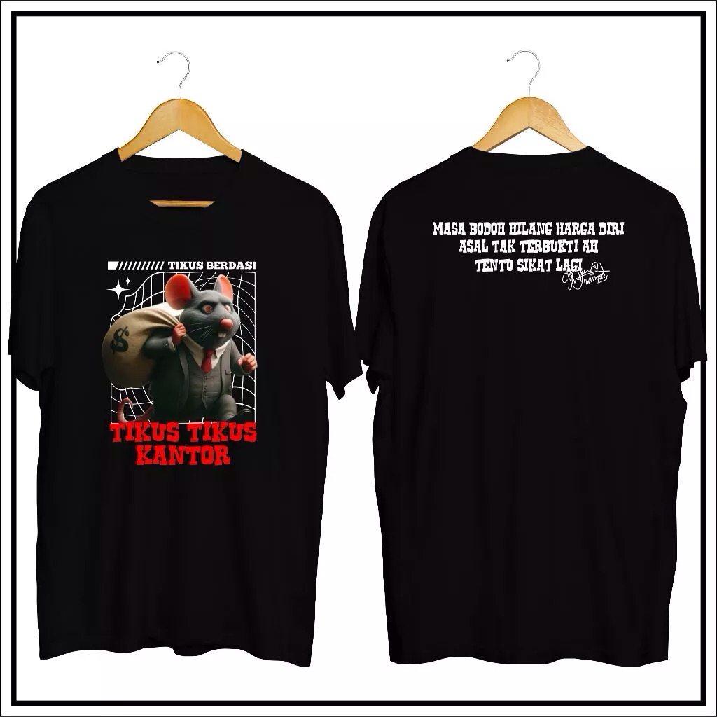 KATUN Iwan fake oi Rat Office เสื้อยืดผ้าฝ้ายหวีคุณภาพสูงเท่ๆ