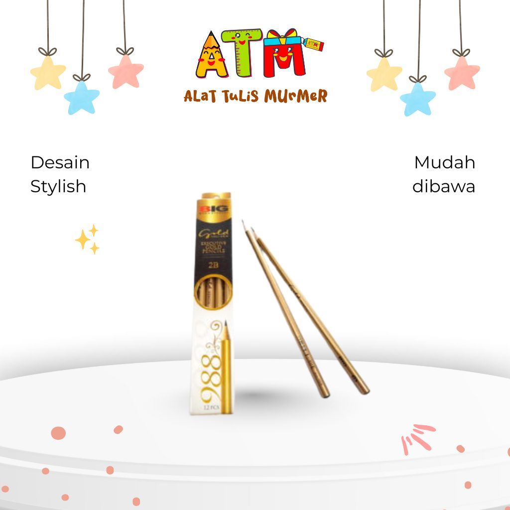 PENCIL/PENCIL/BIG PENCIL 2B 988-GOLD