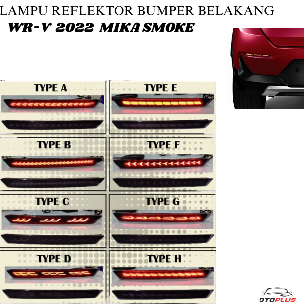 โคมไฟสะท้อนแสงกันชนด้านหลังสําหรับ Honda Wrv Wr-V E Rs 2022 2023 2024 2025 เดิม