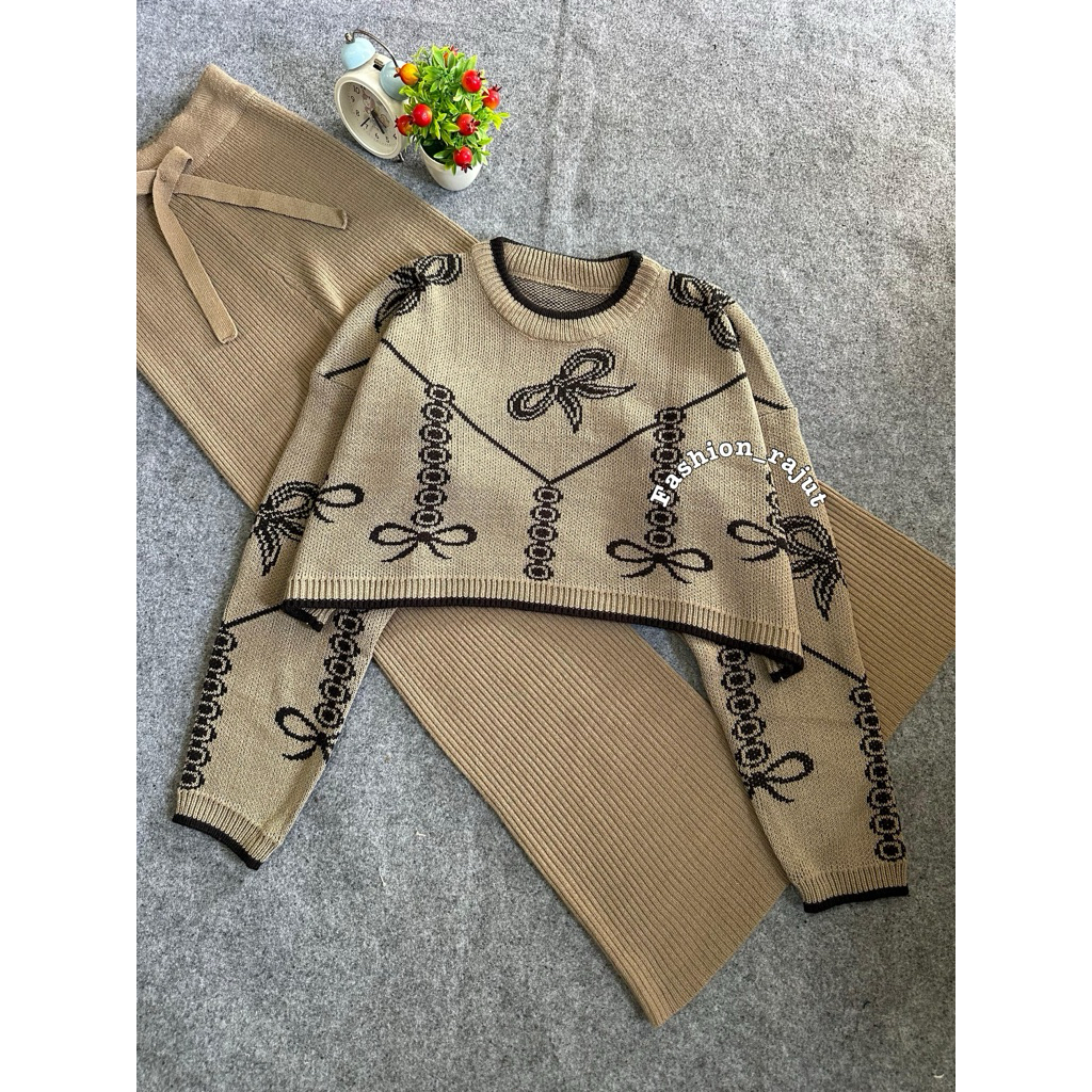 Zaaiba Sweater ชุดถักผู้หญิง Oneset