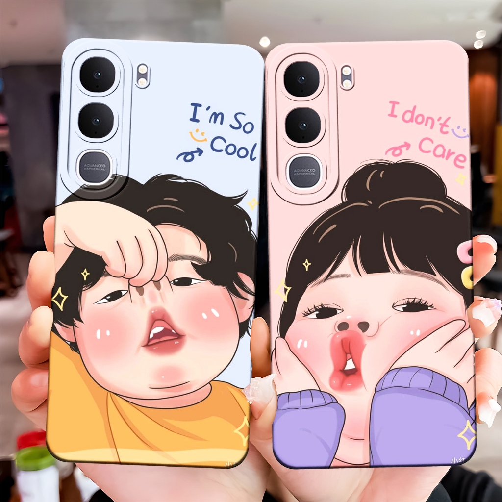 ST-031 กรณี VIVO Y21D Y31 5G V60 Lite V50 Lite ปลอก Hp Y19S Y29 Y17S Custom Clear Case โปร่งใส