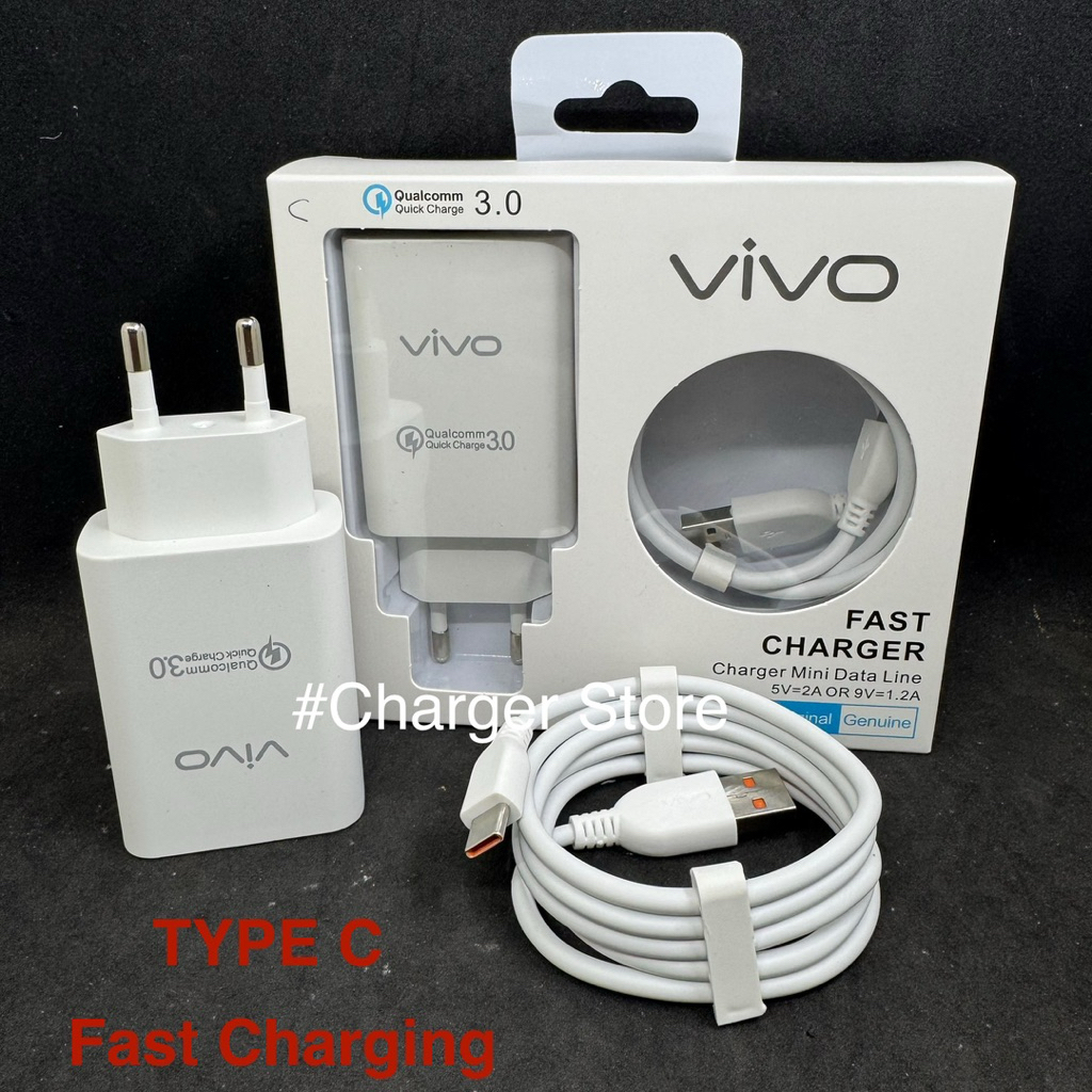 Vivo Type C Y03 Y16 Y17S Y22 Y30 Y33S Y50 Y33T Y21T Y75 V23 V21 สายชาร์จเร็ว USB C