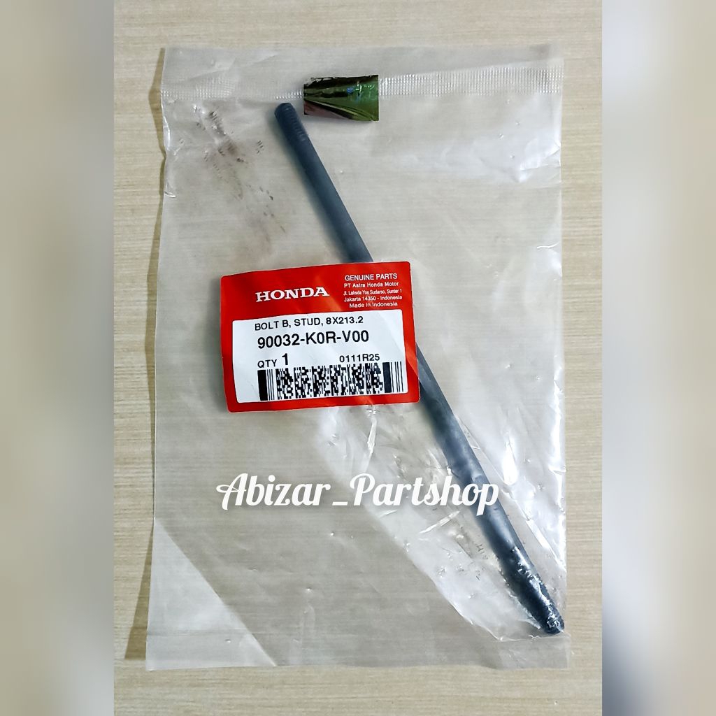 MESIN 90032K0RV00 Bolt B Stud 8x213.2 / ข้อเหวี่ยงซ้าย Bolt adv pcx vario stylo 160 K1Z K0R K2S / ข้