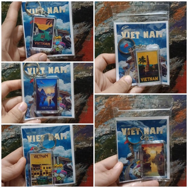 GANTUNGAN VIETNAM ARYLIC KEYCHAIN SOUVENIR