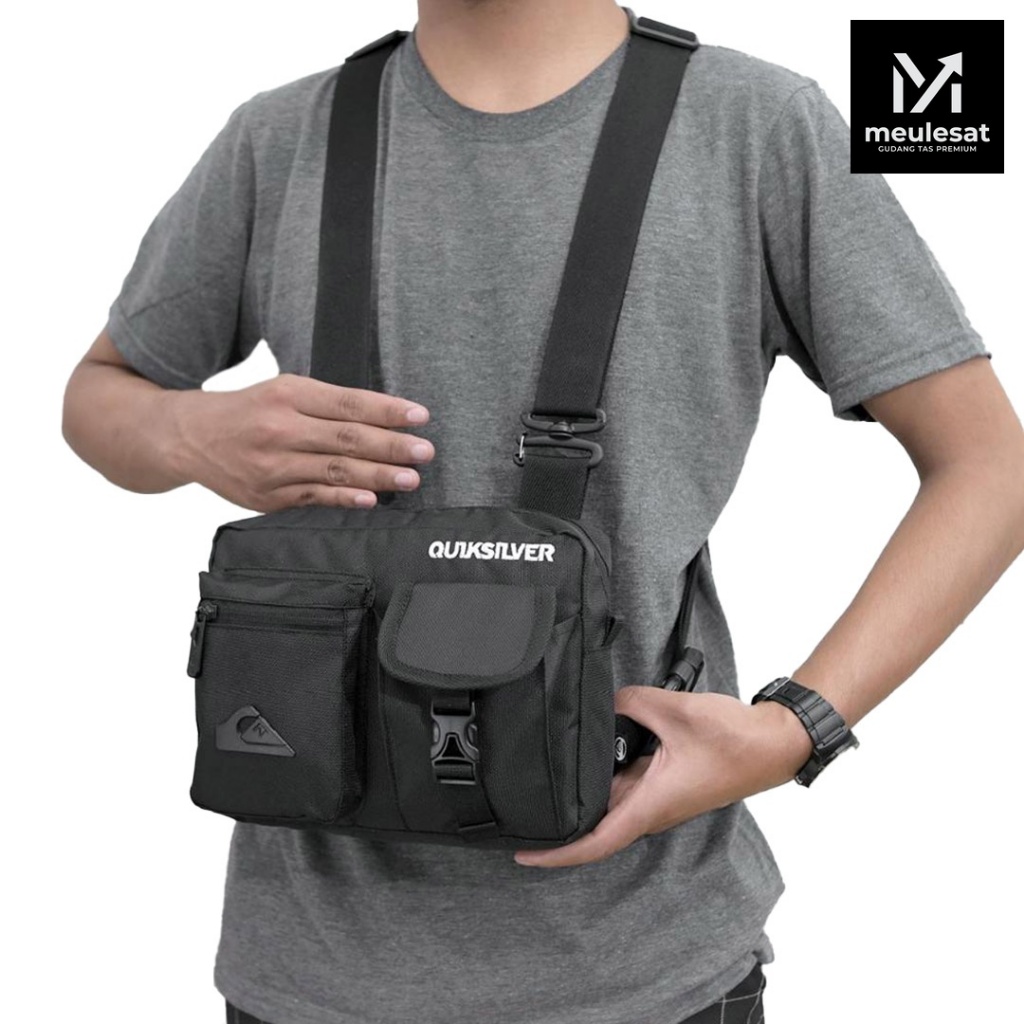 Quiksilver Chest Rig Bag - Premium Distro Mens Outdoor Tactical Biker Bag