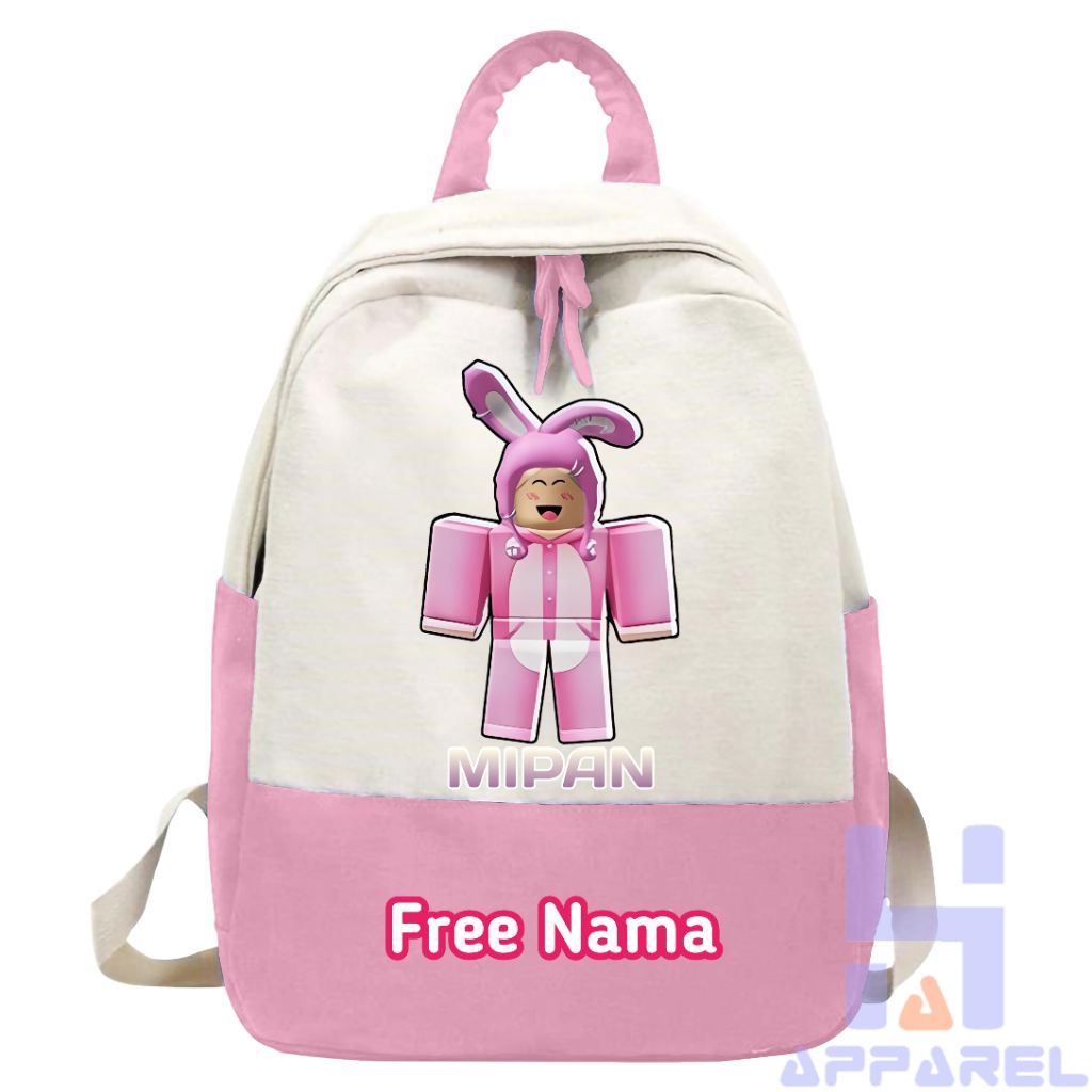 MIPAN ZUZU ROBLOX MIPAN CHARACTER CHILDRENS BACKPACK ฟรีชื่อ