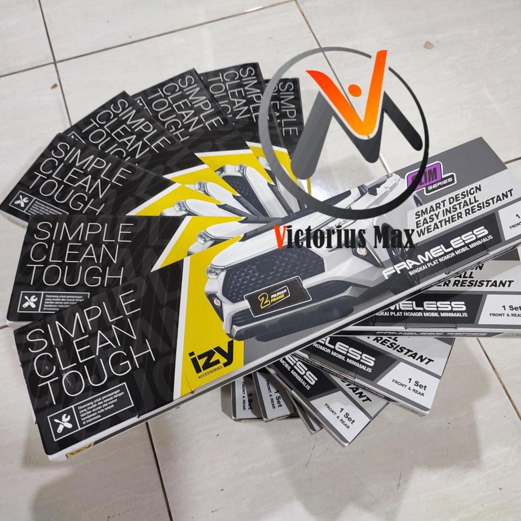 IZY ที่ใส่ป้ายทะเบียนรถยนต์ไร้กรอบ