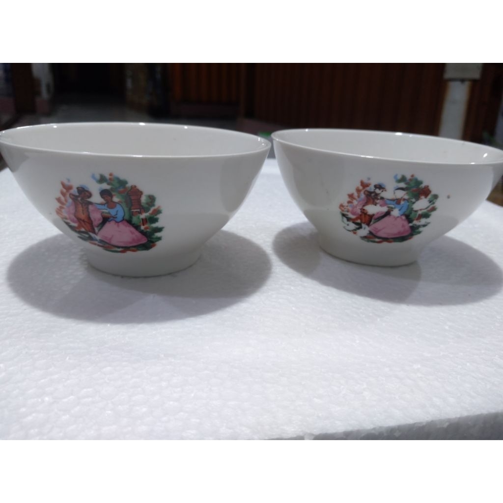 RONDE BOWL WITH NYONYA RRT MOTIF ขนาด 4.25 นิ้ว CONTENTS 6 ชิ้น