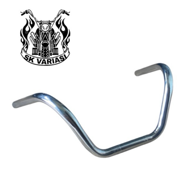 Custom Fullback pulbek สไตล์อังกฤษ Chopper Universal Chrome Handlebar