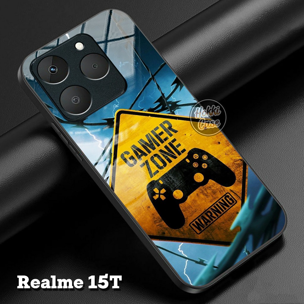 เคส HP Realme 15T - Realme 15T 5G Glass Softcase - Casing For Realme 15T - Realme 15T Silicone - Rea