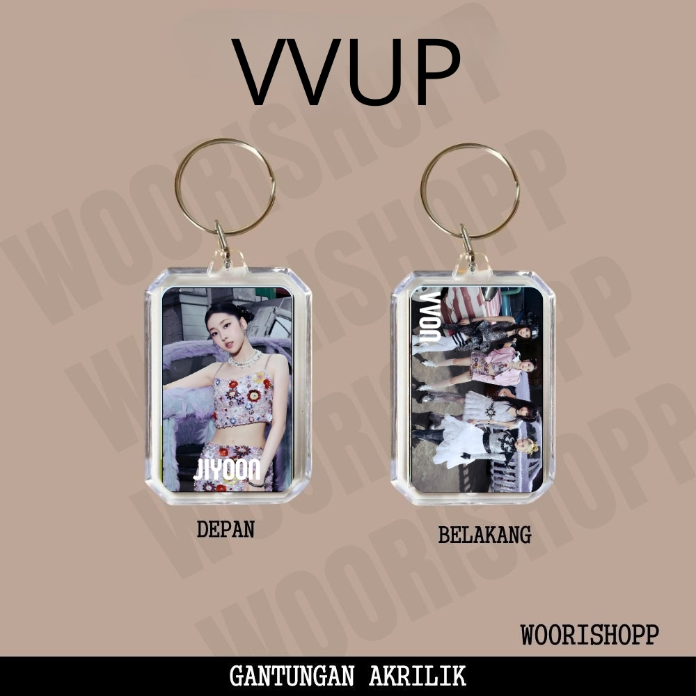 GANTUNGAN ACRYLIC KEYCHAIN VVUP HOUSE PARTY KEYCHAIN ACRYLIC KEYCHAIN KPOP UNOFFICIAL JIYOON KIM SUY