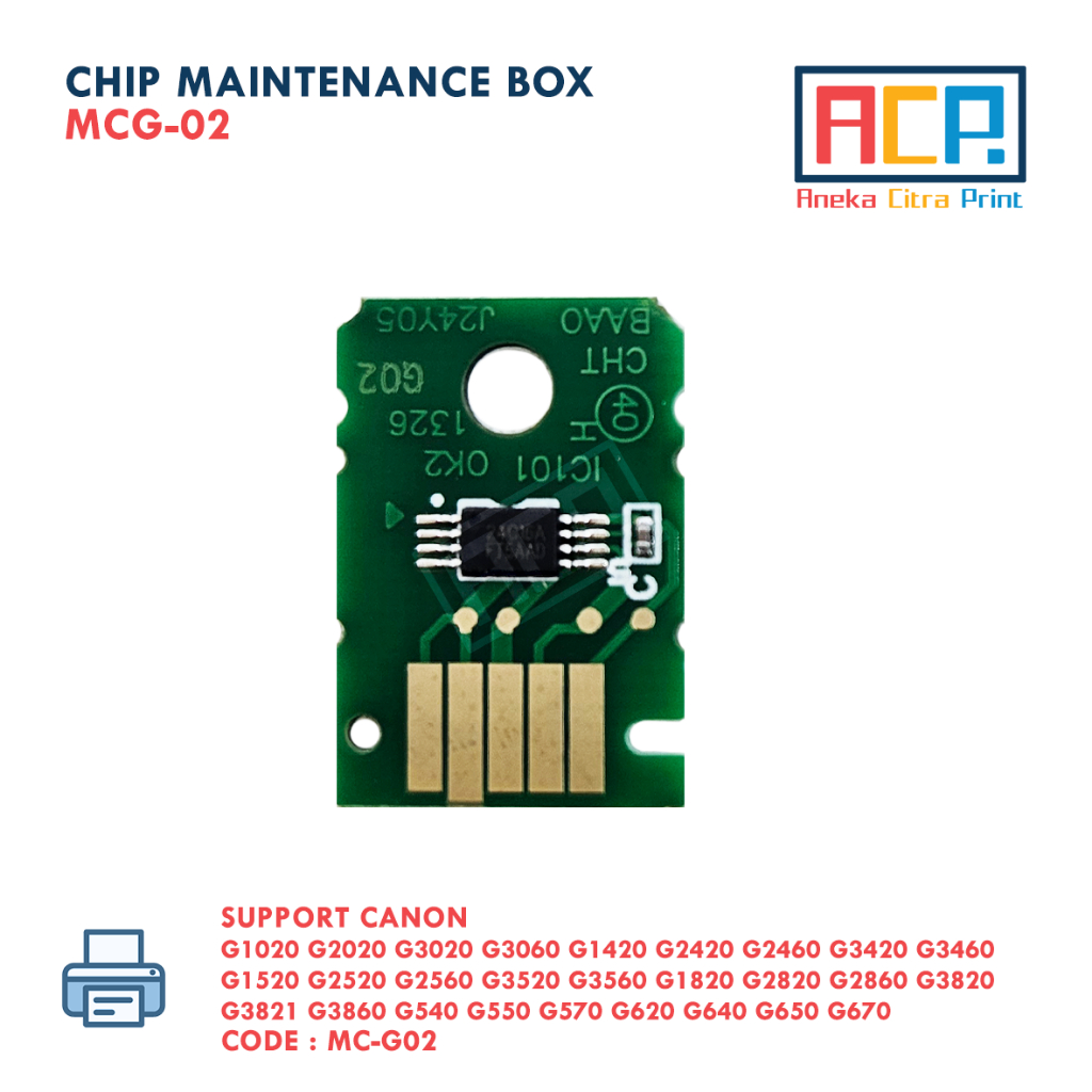 CHIP MAITENANCE BOX CANON MC-G02 MCG02 G1020 G2020 G3020 G3060 G570 G650 G670