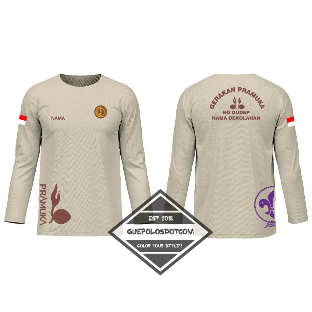 SCOUT MOVEMENT T-SHIRT - SCOUT MOVEMENT CLOTHES ฟรีไม่มี GUDEP และ SCHOOL NAME - เสื้อยืด SCOUT - เส