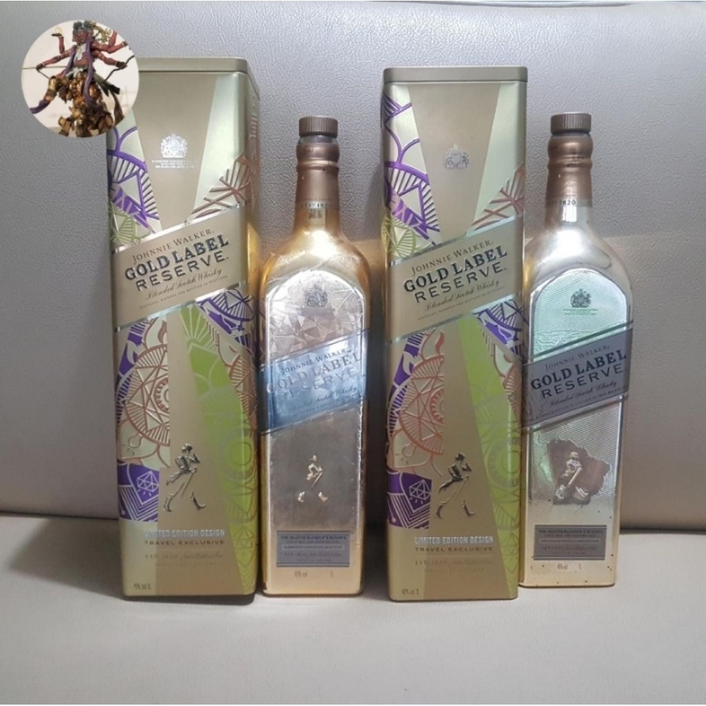 EMPTY BOTTLE JW Gold label Reserve limited + กล่องดีบุก
