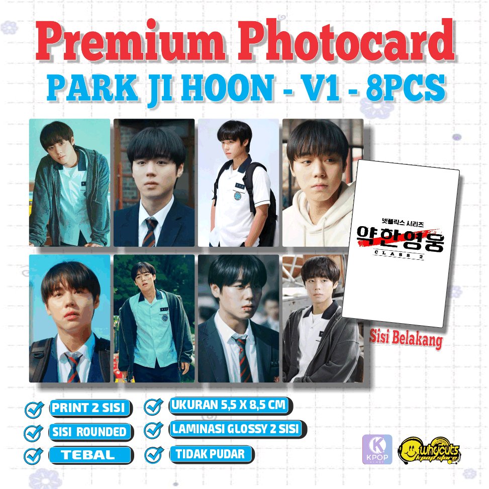 Photocard Set Drakor Weak Class Hero Park Ji Hoon