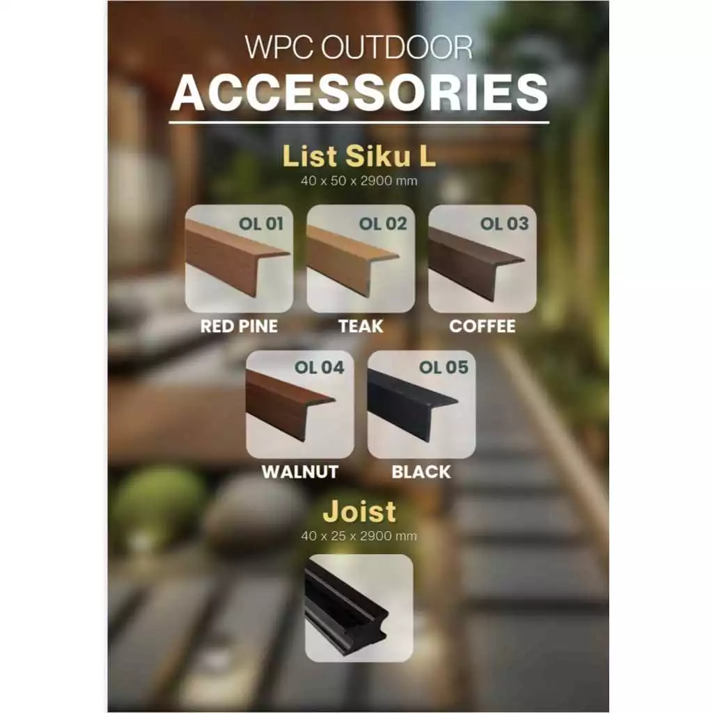 LIST WPC Outdoor ACCESORIES - WPC Outdoor - แผงผนังผนัง Outdoor Wall