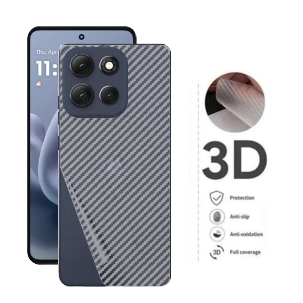 LAYER Garskin Skin Carbon MOTOROLA G67 POWER 5G / G68 POWER โทรศัพท์มือถือตัวป้องกันหน้าจอด้านหลัง