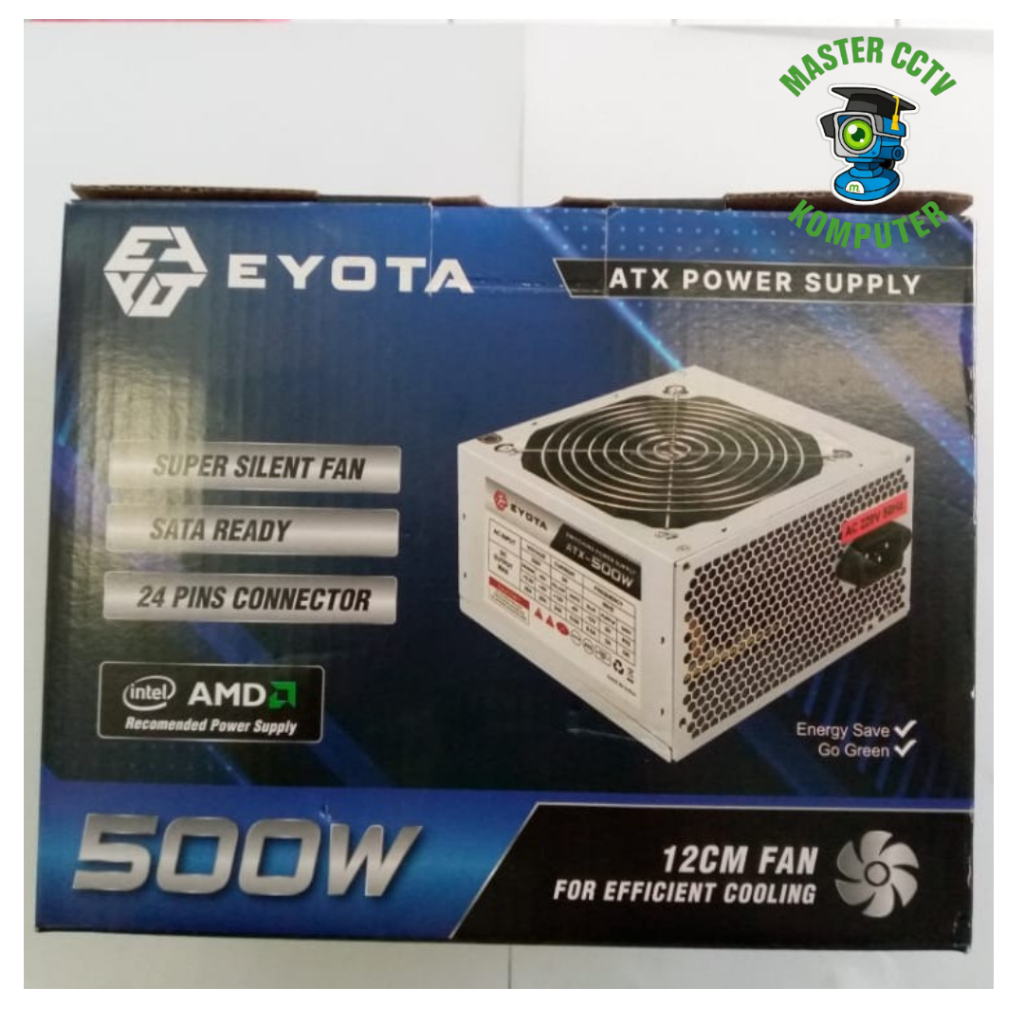แหล่งจ่ายไฟ Eyota 500W / PSU คอมพิวเตอร์ 500 วัตต์