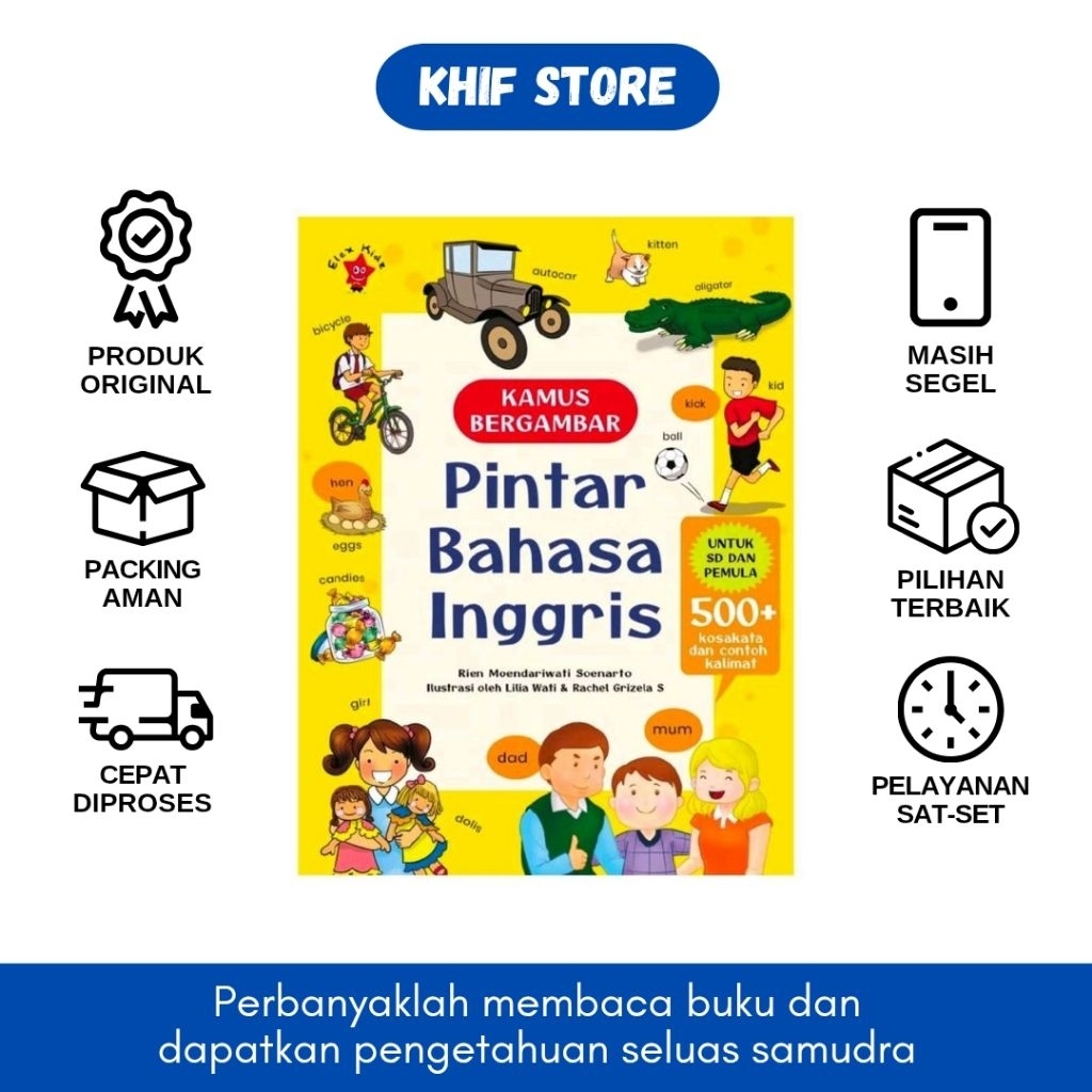 พจนานุกรมภาพประกอบภาษาอังกฤษอัจฉริยะ - สําหรับโรงเรียนประถมศึกษาและผู้เริ่มต้น 500+ ประโยคคําศัพท์แล