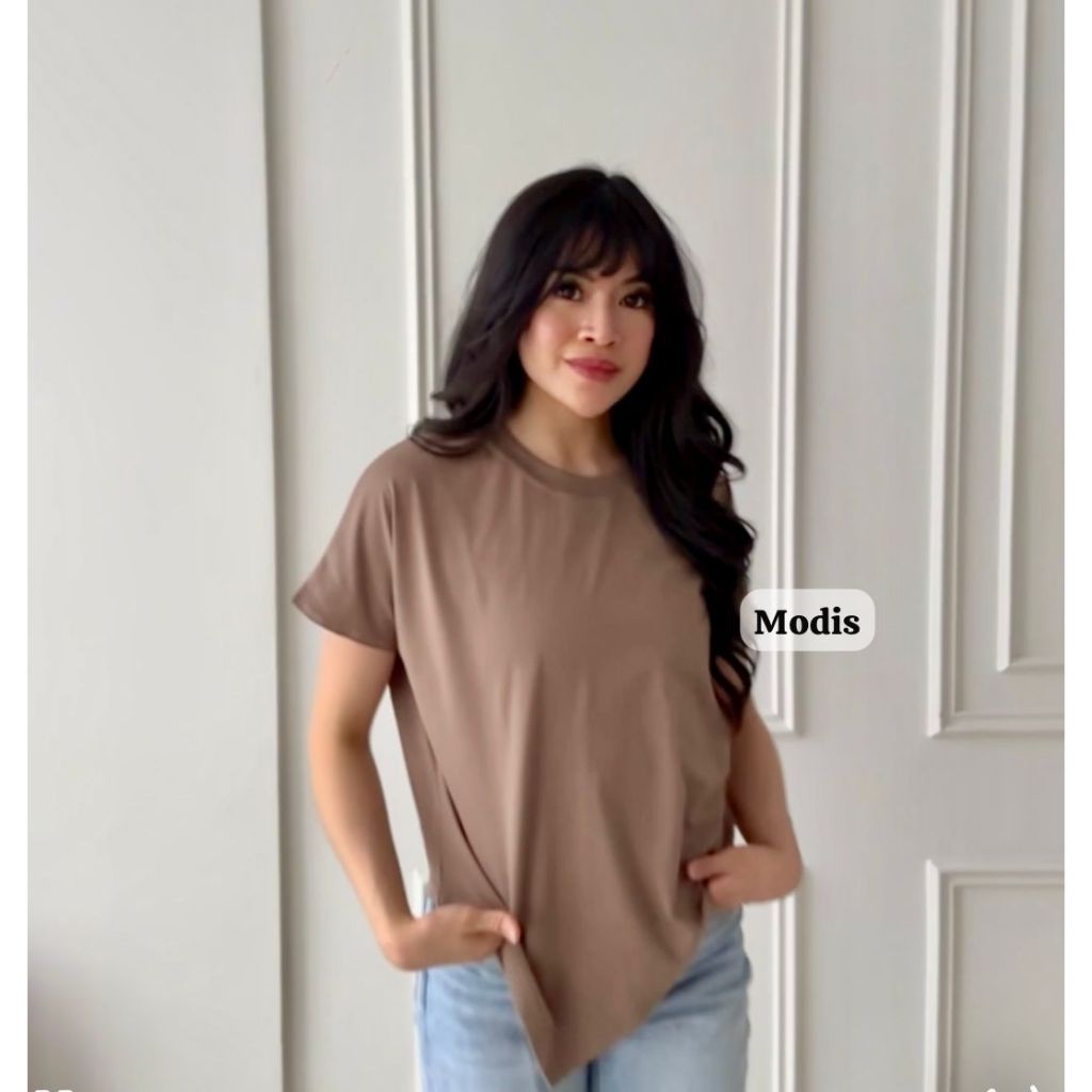 VIN- Relly Womens Plain Premium Basic Oversize Top Tee