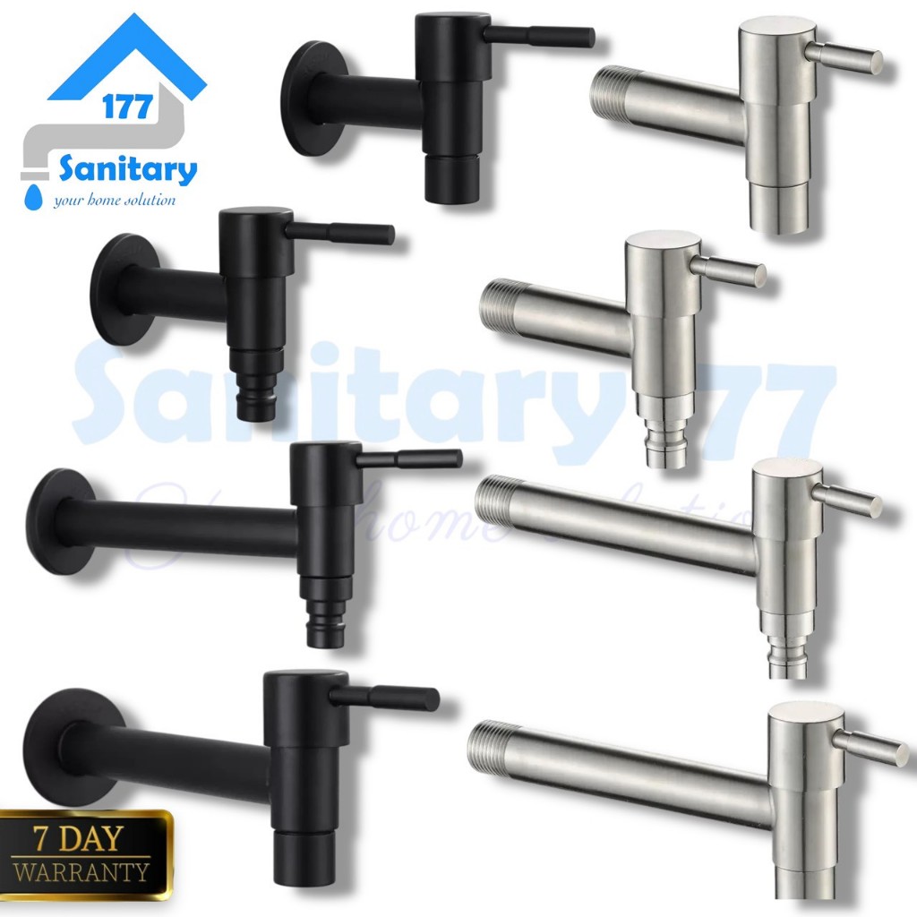 MESIN ก๊อกน้ําติดผนังสแตนเลส 304 สไตล์มินิมอลพร้อมติด fv21fv22 - ก๊อกน้ําสวนกลางแจ้งพร้อมเครื่องซักผ