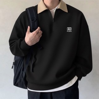 PLATINUM WORLD Sweatshirt Crewneck Halfzip Rugby Couple Pria - Wanita HK Premium Quality GGG CNG S1