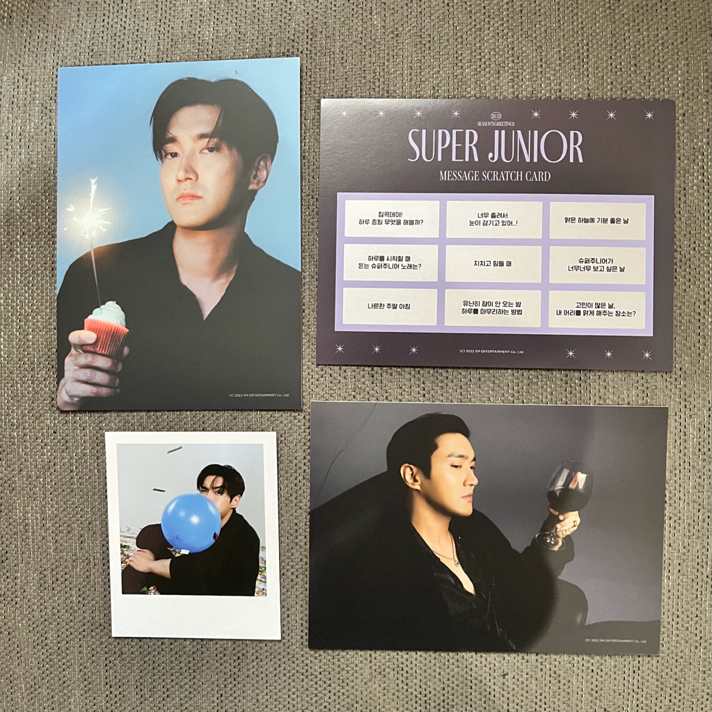 ไม่มีการปิดผนึก Photopack Super Junior Siwon