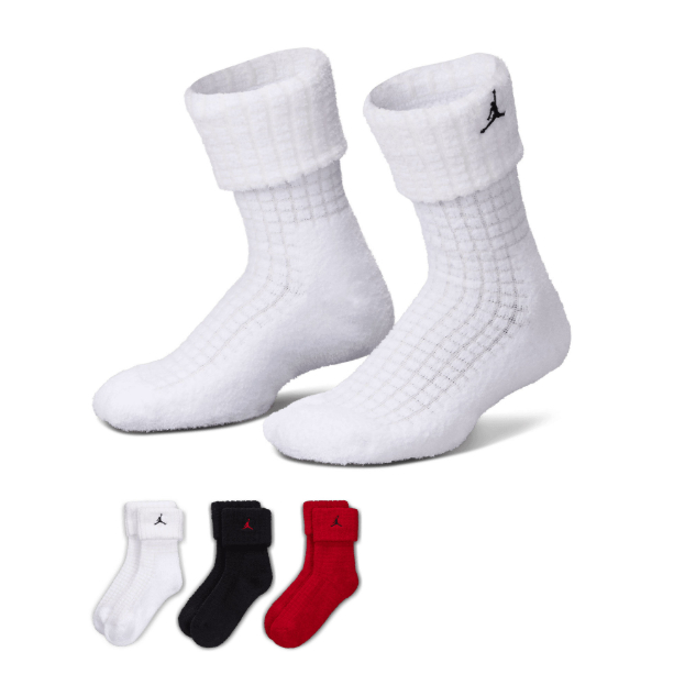 ถุงเท้าบาสเก็ตบอลผู้ชาย N*KE 38-42 Air Jordan 3pk House Sock BIG KIDS / SMALL ADULT