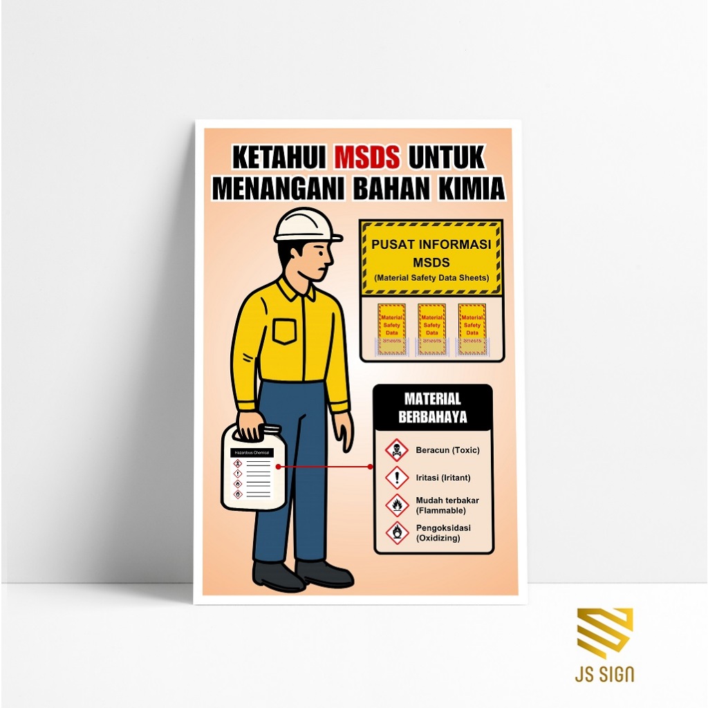 โปสเตอร์นิรภัย K3 - KETAHUI MSDS TO WIN CHEMICALS
