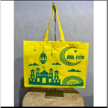 Goodie Bag กระเป๋าสปันบอนด์ IDUL FITRI Box รุ่น 40x30xSIDE WIDTH 15 cm / กระเป๋ากล่องของที่ระลึก / ก