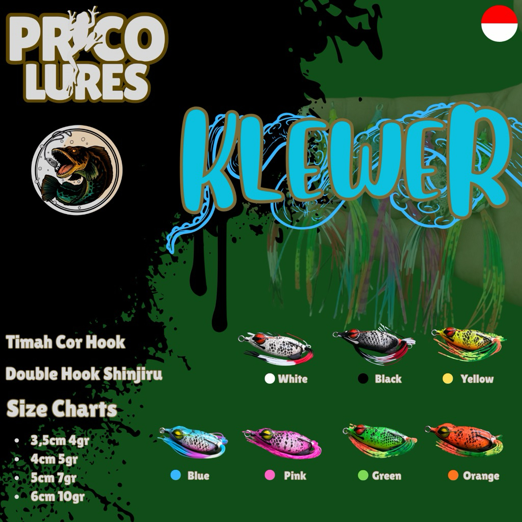 PRICO LURE KLEWER / ซอฟท์กบ / เหยื่อคอร์ก