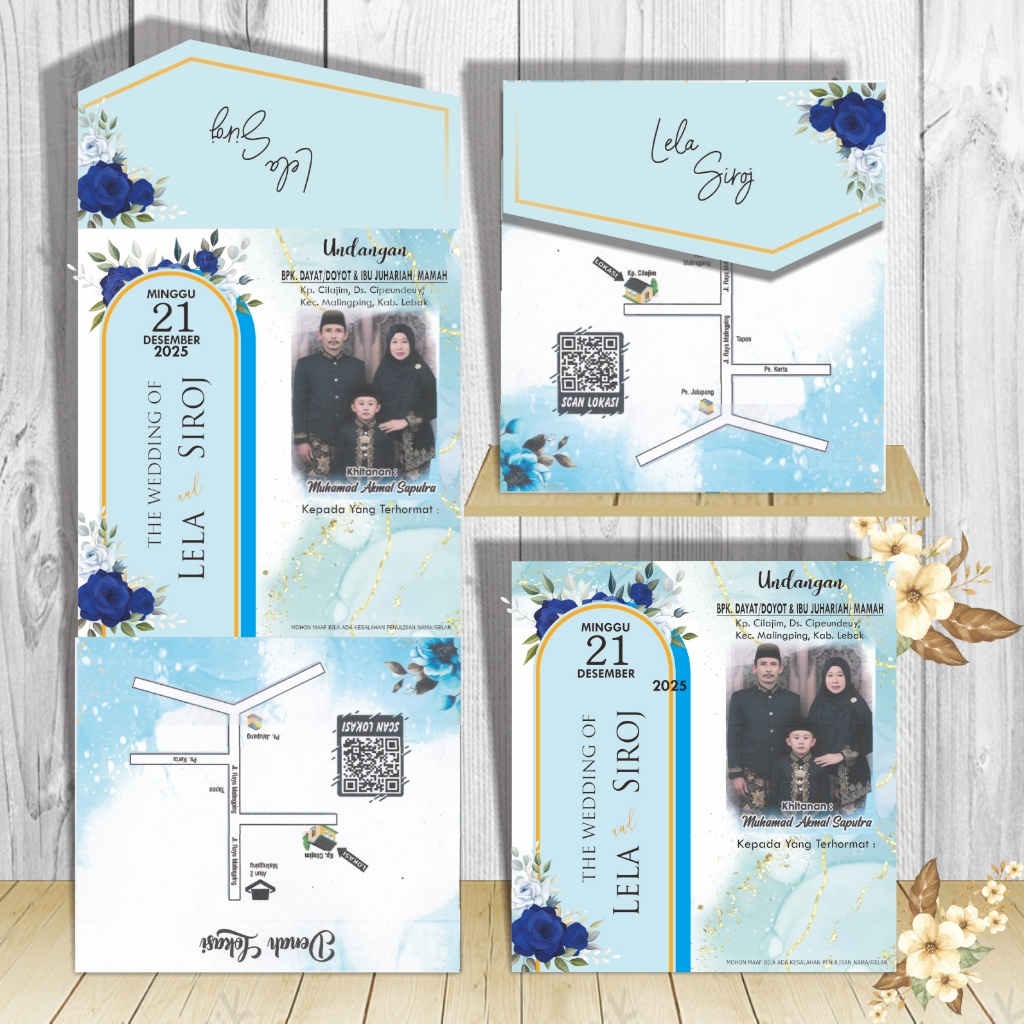 คําเชิญงานแต่งงานกึ่งสิ่งแวดล้อมเรียบง่าย BC150 กรัม/TIK210 กรัม