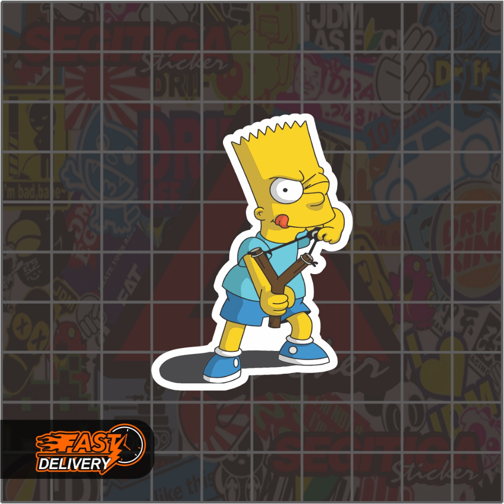 สติ๊กเกอร์ Catapult Simpson Bart ขนาด 4 x 5.5 ซม