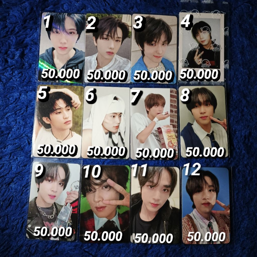 Photocard อย่างเป็นทางการ nct dream Mark Haechan Jisung