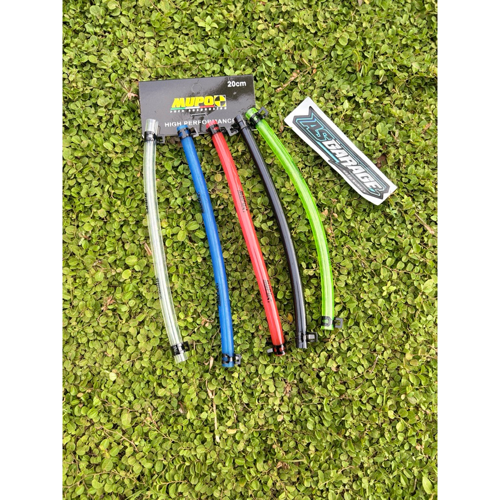 MERAH HIJAU MUPO 20 ซม. BRAKE FLUID HOSE ไดอะแฟรมเบรค FLUID TUBE HOSE MASTER HOSE + UNIVERSAL นําเข้