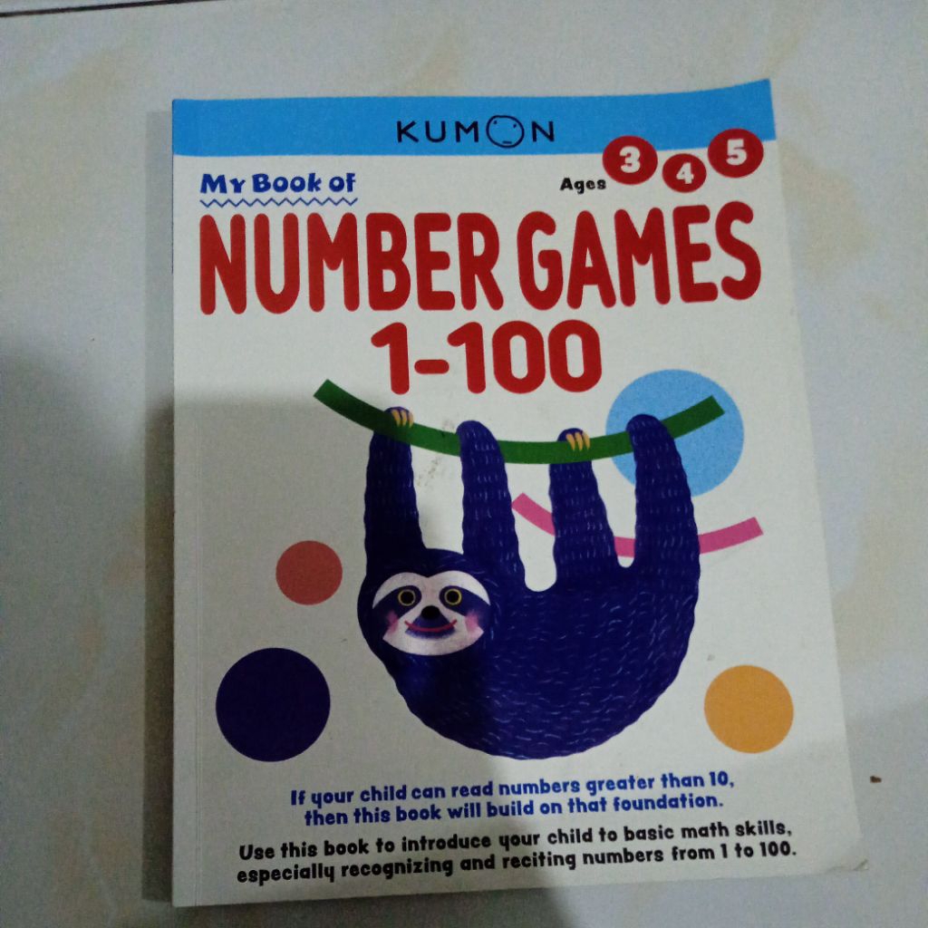 Preloved Kumoon Number Games 1-100 อายุ 3-5 ปี