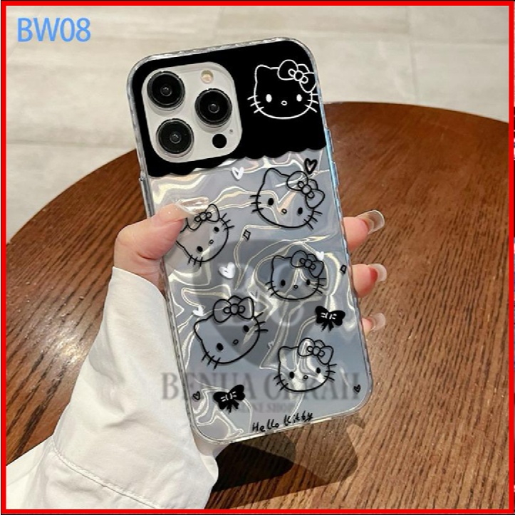 Softcase Motif Grandient โฮโลแกรมสําหรับ Xiaomi Redmi 14C 10 4g 10 Prime Redmi 10c 12 4g 12c 11a Red