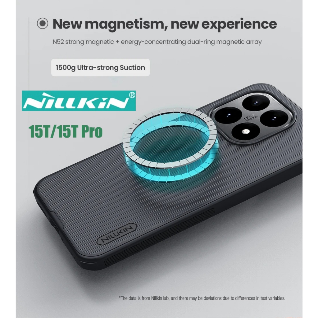 Nillkin สําหรับ Xiaomi 15T / 15T Pro Case-Nillkin Super Frosted Shield Pro Magnetic