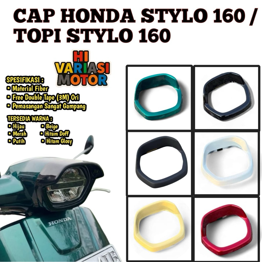 Honda Stylo 160 Cap / Stylo 160 ไฟหน้า Garnish Cover / Stylo 160 Visor / Stylo 160 Cap