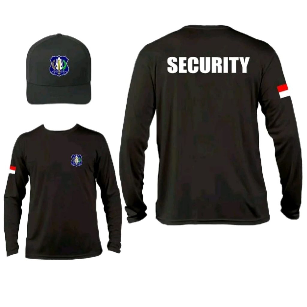 KATUN SECURITY WORK เสื้อยืด BONUS HAT//SECURITY WORK เสื้อยืด + หมวกนางแบบลําลอง/100% ผ้าฝ้ายพรีเมี