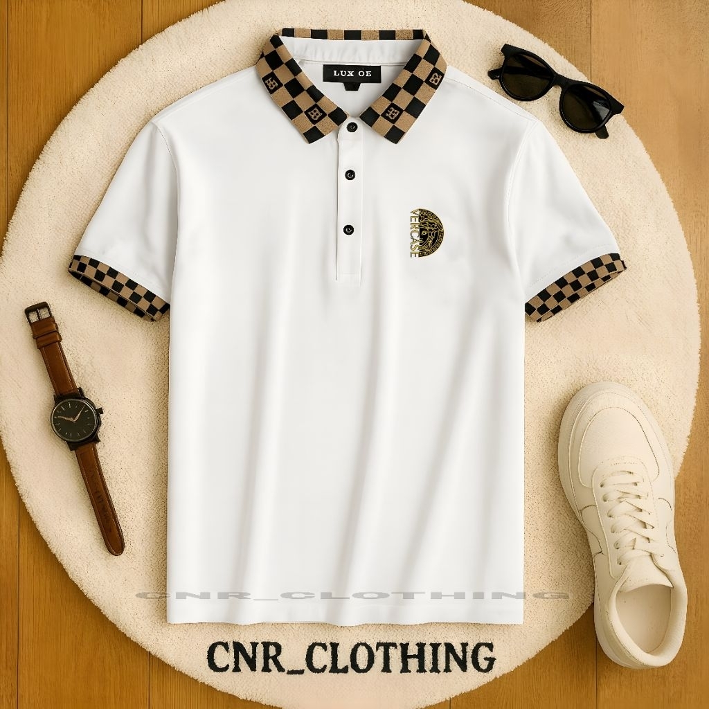 ADULT MENS COLLAR T-SHIRT / เสื้อโปโลผู้ชาย SHORT-SLEEVED WITH COLLAR COMBINATION MOTIF V3RS4C3