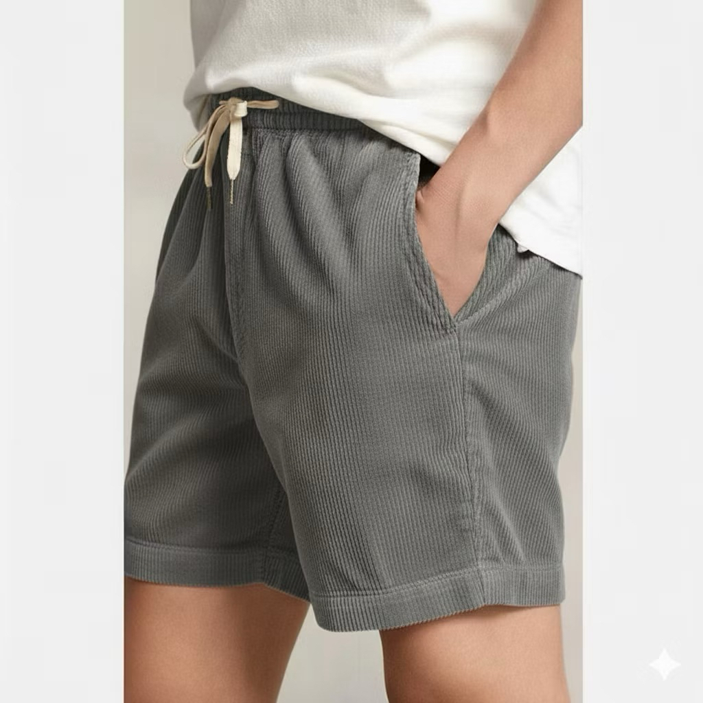 GAHA.id - THICK CORDUROY BOARDSHORT SHORTS สําหรับผู้ชายและผู้หญิง