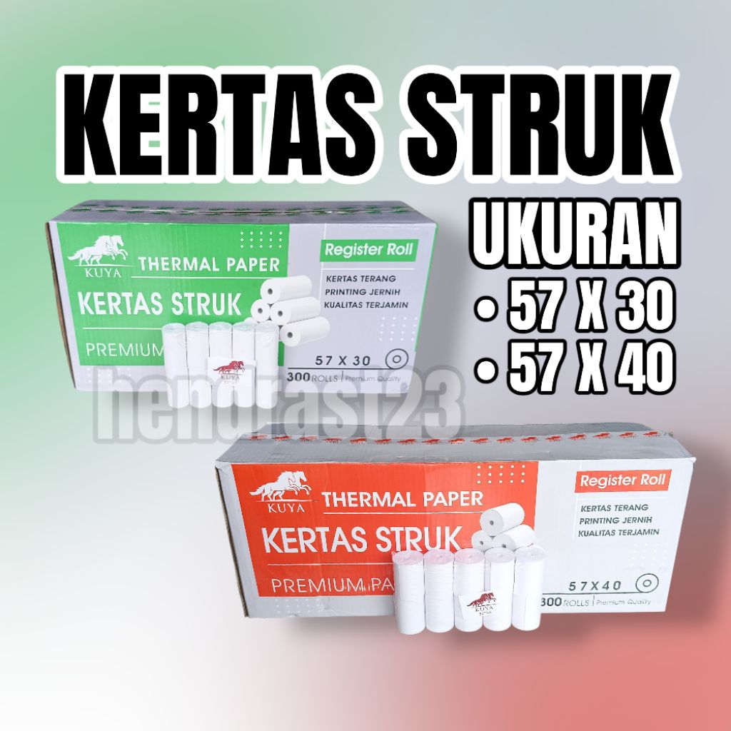 THERMAL RECIPT LABEL 57X30 57X40 / RECEIPT กระดาษม้วน CASH REGISTER, PARKING, EDC 57X30 57 X 30