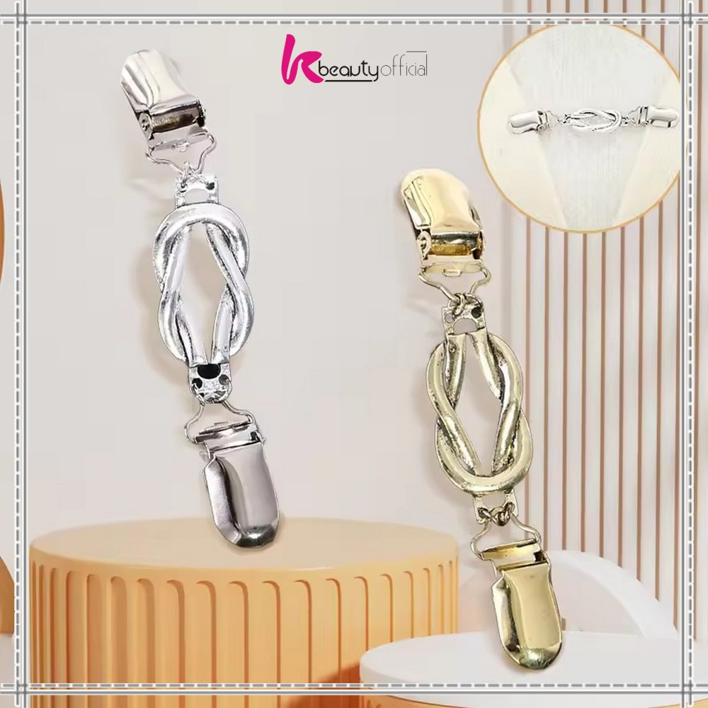 KB-C1462 เข็มกลัดลายดอกไม้คลิปคาร์ดิแกน / No-Sewn Snap Clip ตัวอักษรเสื้อกันหนาวคลิป Anti-Open เข็มก