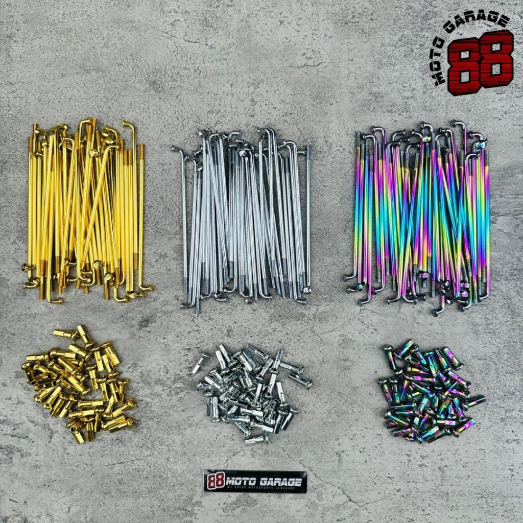 Spokes ขนาด 9x120 Universal รถจักรยานยนต์ทั้งหมด Drive Racing