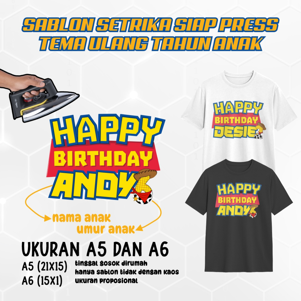 DTF IRON-ON SCREEN PRINTING, CHILDRENS BIRTHDAY THEME, READY TO PRESS, DTF STICKER, CHILDRENS NAME