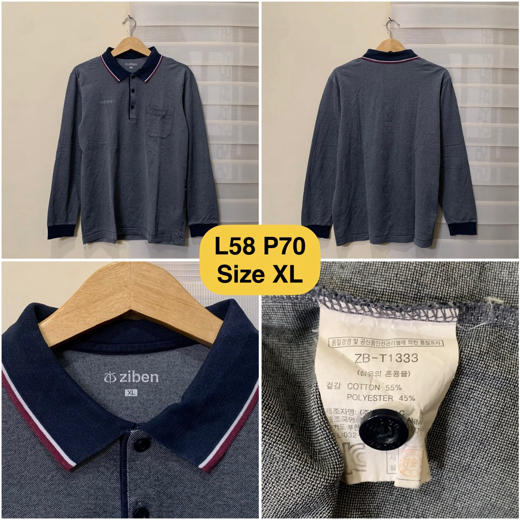 เสื้อโปโลแขนยาว Ziben ดั้งเดิม