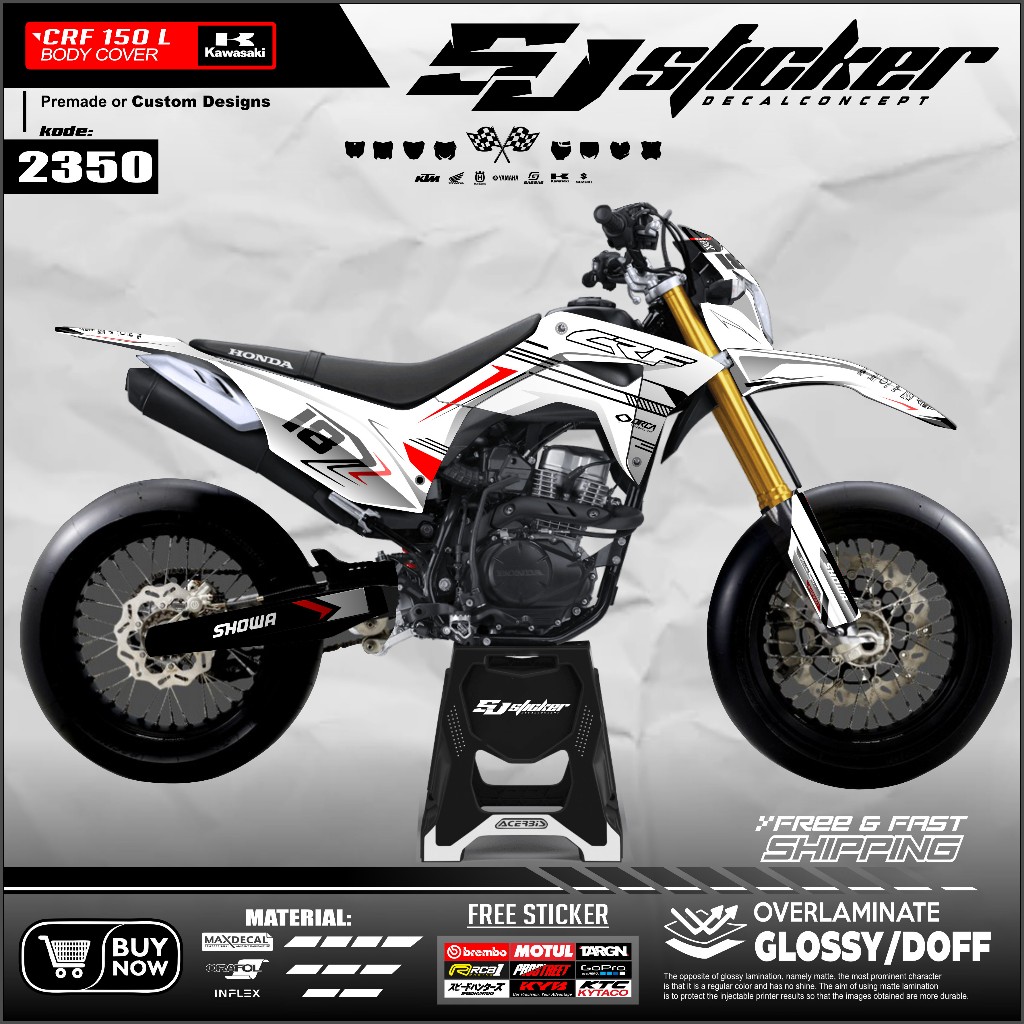 2350 Decal CRF 150L Full Body Sticker Anti-Fade